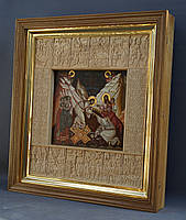 Дубовий кіот для храму з різьблений і позолоченою рамами., фото 10