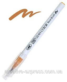 ZIG CLEAN COLOR Real Brush (transparent cap) 061 Light Brown RB-6000AT, фото 1