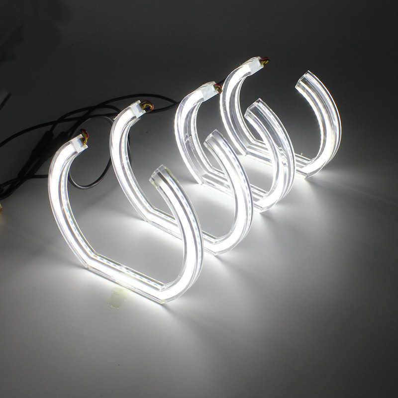 Ангельські оченята BMW білі F30 F31 F34 (premium) 120мм 128мм, фото 1