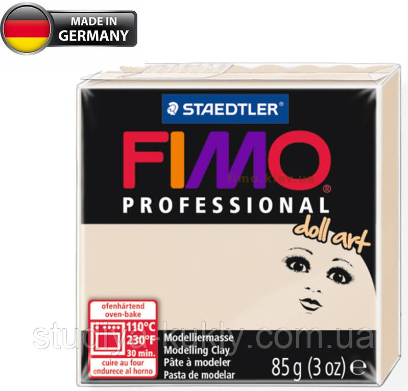 Полимерная глина - FIMO Professional doll art 8027- 44 (полупрозрачный бежевый), 85 г, для кукол - фото 2 - id-p107159426