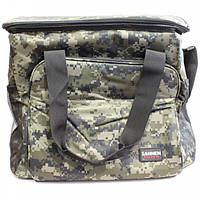 Сумка Холодильник - Термосумка 35 л 2 відділи + бокоаі, Нейлон SANNEN (26х46х26)