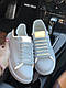Чоловічі кросівки Alexander McQueen Reflective White Black, фото 3