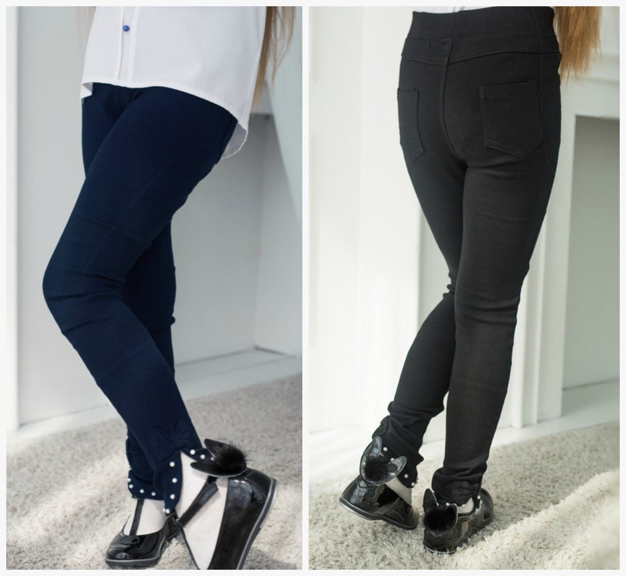 Шкільна форма стрейч-штани для дівчинки 19693, фото 1