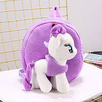 Дитячий рюкзак My Little Pony плюшевий зі знімною іграшкою