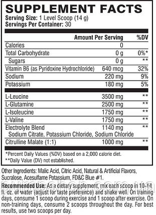 (термін 7,24) Амінокислоти BCAA Scivation Xtend BCAAs Original 420 г (30 порц.) (зелене яблуко), фото 3