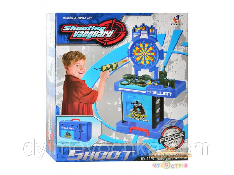 Ігровий набір SWAT: Набір спецназ – стіл-мішень з пістолетом та аксесуарами, фото 1