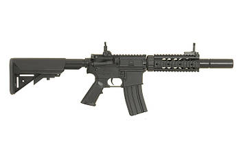 Карабін M4 CQB with silencer ABS CM.513 – Black [CYMA], фото 3