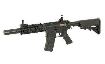 Карабін M4 CQB with silencer ABS CM.513 – Black [CYMA], фото 4