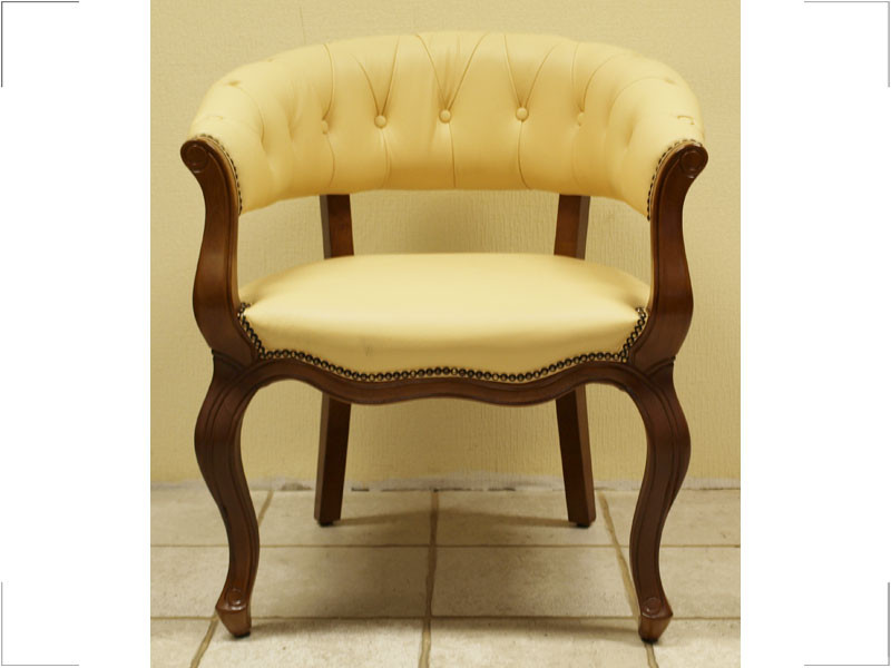 Кресло офисное для конференций Монк комбинированная кожа люкс бежевая (Диал ТМ) - фото 6 - id-p107172332
