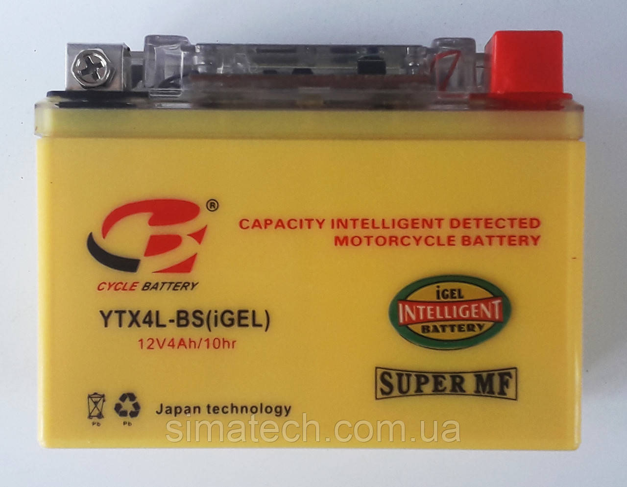 Аккумулятор OUTDO YTX4L-BS(GEL), фото 1