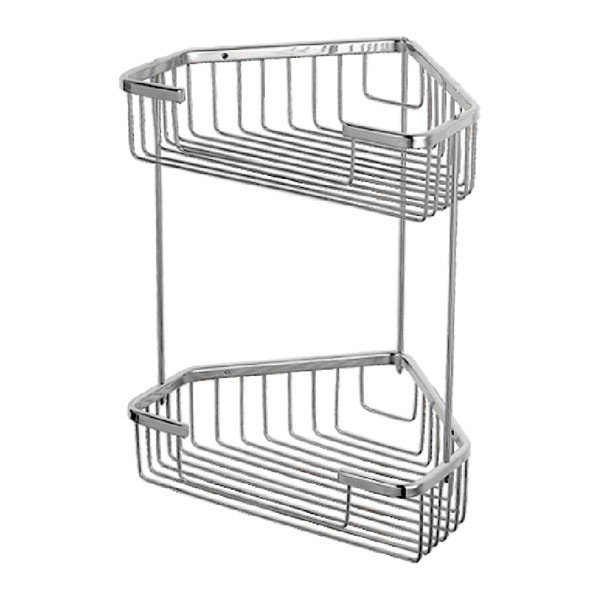 Полиця кутова 2-ярусна (решітка) ZERIX LR335-1, фото 1