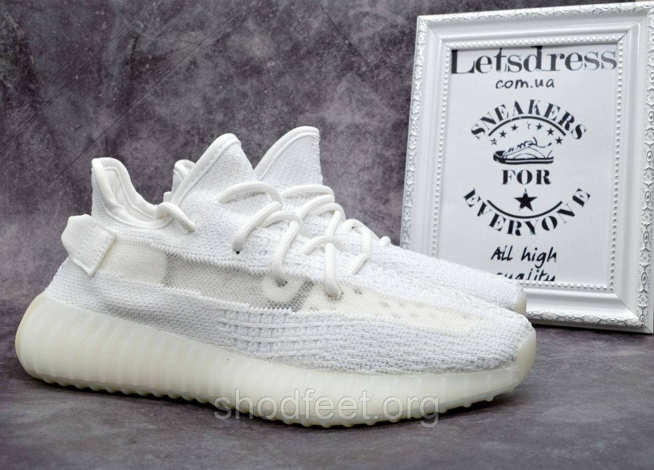 Чоловічі кросівки Adidas Yeezy Boost 350 V2 White, фото 1