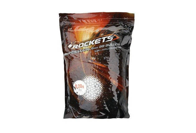 Страйкбольні кульки Rockets Professional 0,20 g - 2kg [ROCKETS] (для страйкболу), фото 2