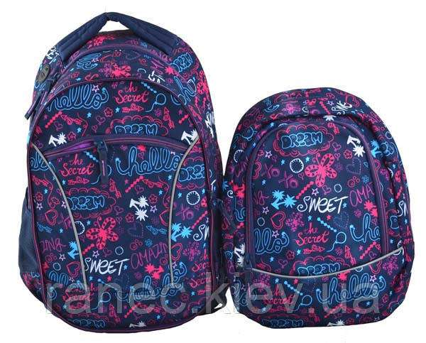 Рюкзак молодіжний 2в1 Т-40 Sweet 49*32*15.5 554808 Yes, фото 1