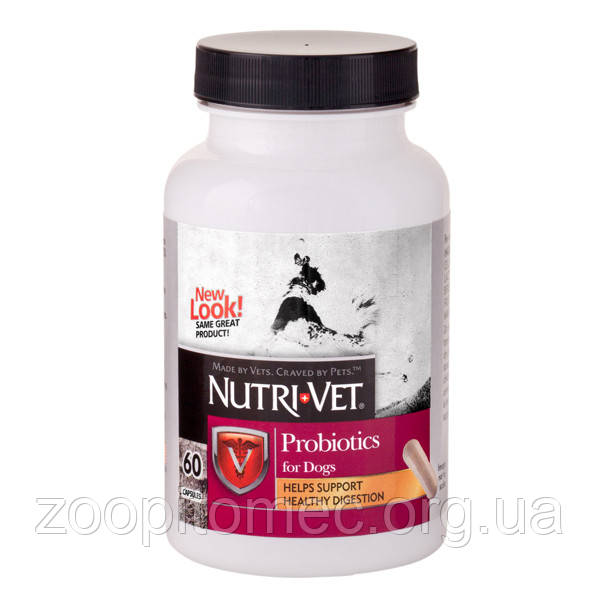 Nutri-Vet ПРОБІОТИКИ для собак 60 капсул