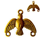 Набір 2 шт Конектор для Біжутерії 19 мм Птах, Метал, Колір Бронза, Рукоділля, Фурнітура для Прикрас, фото 3