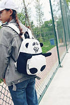 Оригінальний тканинний рюкзак Панда з мемом гримасою, фото 3