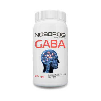 Амінокислота Габа Носоріг / Nosorig Nutrition GABA 60 капсул