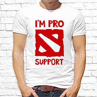 Мужская футболка для айтишников, дизайнеров и программистов "I'm pro support" Push IT