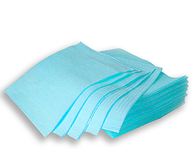 Нагрудники стоматологічні блакитні ящик 500 шт. Україна