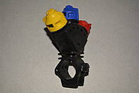 Форсунка потрійна Plast прохідна / кінцева, фото 3