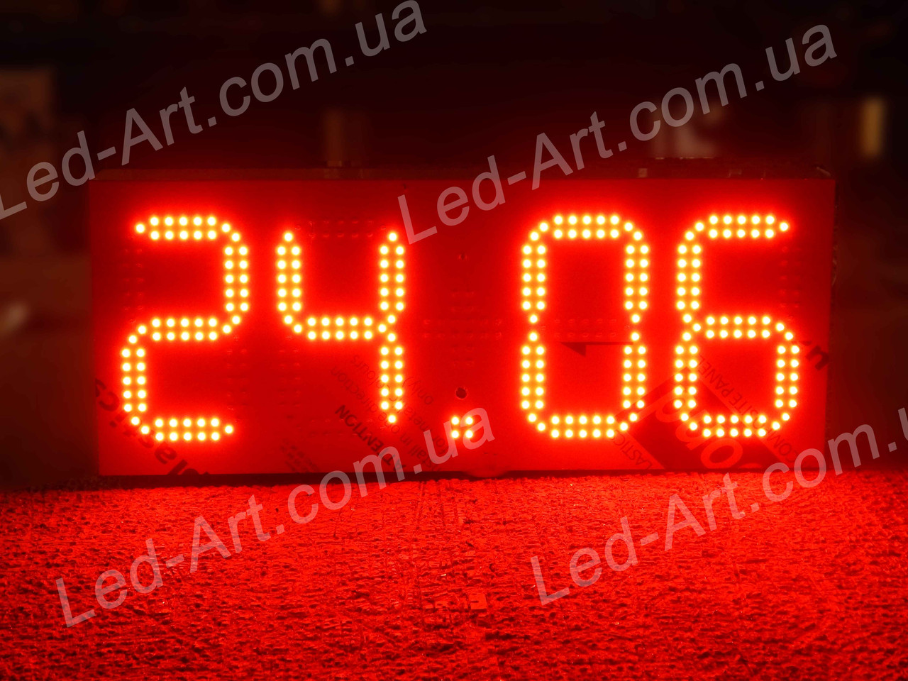 Светодиодные электронные цифровые часы-термометр LED-ART-Clock-595х240-360, часы-термометр led - фото 4 - id-p85552508