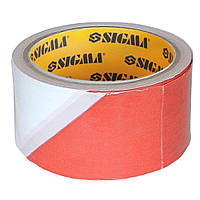 Стрічка сигнальна 72 мм × 50 м Sigma 8423581