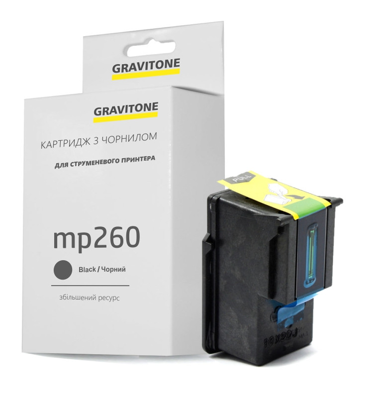 Картридж Canon Pixma MP260 (чорний) сумісний, стандартний ресурс (220 стор.), аналог від Gravitone