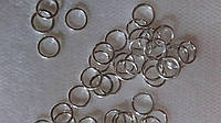 Соединительные кольца, 0.5 см, цвет - серебро