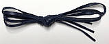 Шнурки з просоченням плоскі сині 120 см (Ширина 5 мм), фото 2