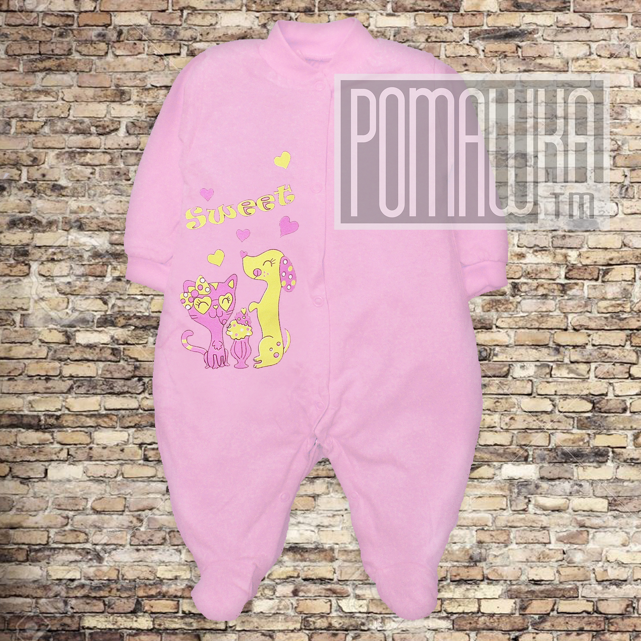 Легкий бавовняний чоловічок 68 3 4 5 міс трикотажний комбінезон сліп на новонароджених малюків КУЛІР 3045