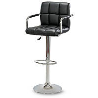 Барный стул Hoker ASTANA с подставкой для ног и регулировкой высоты сидения Черный R_0266