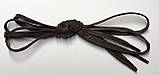Шнурки з просоченням плоскі темно-коричневі 90 см (Ширина 5 мм), фото 2