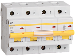 Вимикач автоматичний ВА 47-100 4Р 25А 10ка х-ка С ІЕК