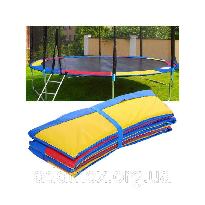Батут Just Fun 490 см з сіткою і драбинкою