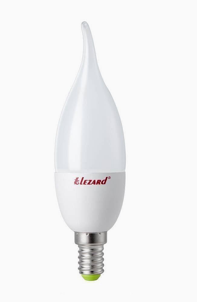 Лампа світлодіодна LEZARD Led 7w 4200K N442 B35 1407 E14