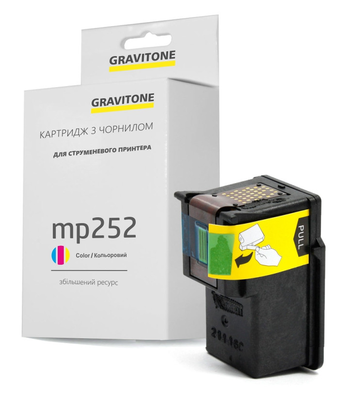 Картридж Canon Pixma MP252 (кольоровий) сумісний, стандартний ресурс (244 стор.), аналог від Gravitone