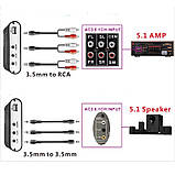 Перетворювач конвертер цифрового звуку з Bluetooth 5.0 аудіо декодер оптичний SPDIF коаксіальний Dolby AC3 DTS в аналоговий, фото 4