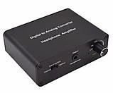 Конвертер декодер звуку з цифрового ЦАП Digital to Analog optical Toslink S/PDIF оптичного в аналоговий 2.0, фото 2