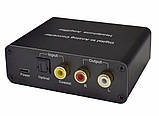 Конвертер декодер звуку з цифрового ЦАП Digital to Analog optical Toslink S/PDIF оптичного в аналоговий 2.0, фото 3