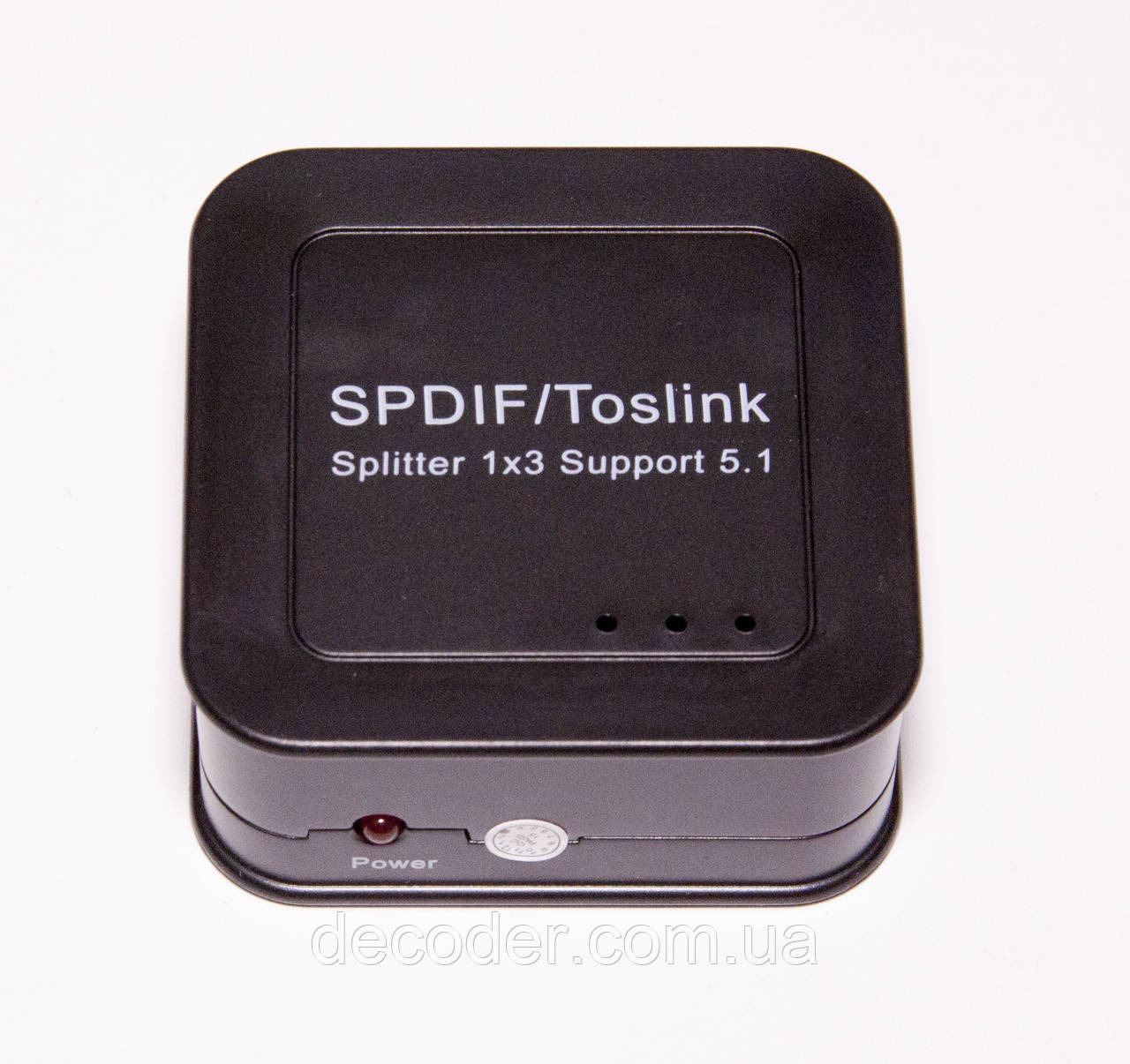 1x3 SPDIF / TosLink splitter optical digital Цифровий 3-х портовий розгалужувач оптичного аудіо звуку спліттер 1 на 3 порти s/pdif