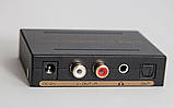 2 порти SPDIF toslink оптичний + 2 порти коаксіальний комутатор аудіозвуку на 1 port optical + цифро-аналоговий перетворювач Switcher digital, фото 4