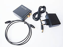 ЦАП цифро аналоговий аудіо конвертер декодер перетворювач звуку з оптичного коаксіального S/PDIF Toslink digital у 2.0 стерео 3.5