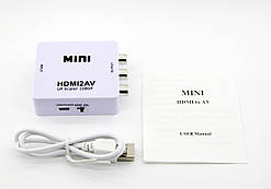Перетворювач конвертер аудіо відео сигналу з HDMI на тюльпани AV RCA HDMI2AV ( AY70 )