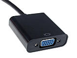 HDMI - VGA Перехідник HDMI в VGA конвертер адаптер ХДМІ на ВГА перетворювач для ПК емулятор райзер для монітора HDMI to VGA (AY20), фото 3