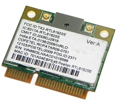 Wi-fi модуль HalfSize Mini PCIE Realtek RTL8192SE 802.11 b,g,n 300Mbps #