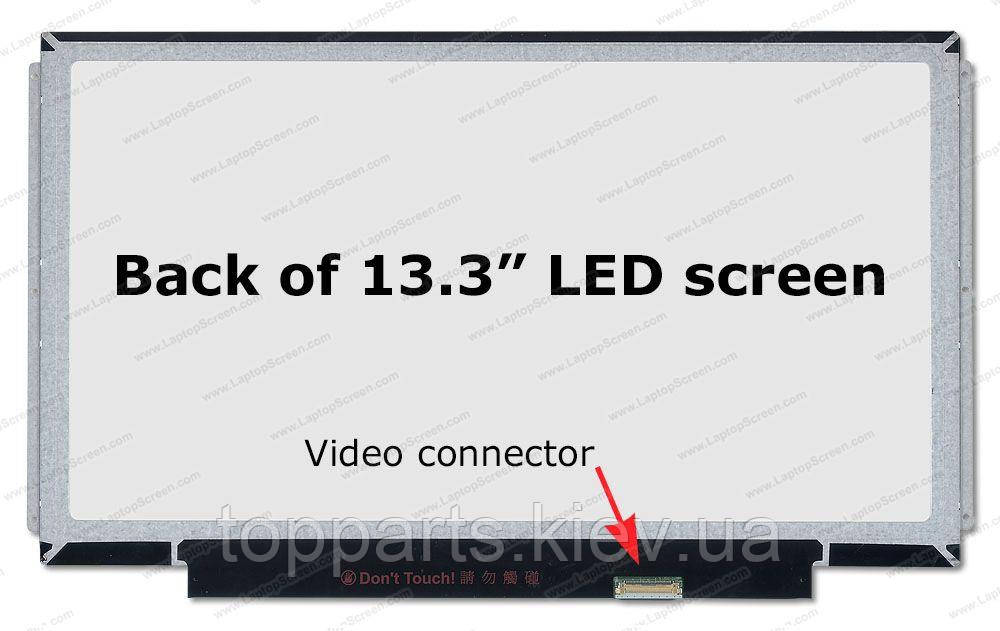 13.3" HD 1366x768, AU Optronics B133XTN02.1, 30-pin (eDP, правий роз'єм), глянсовий, slim