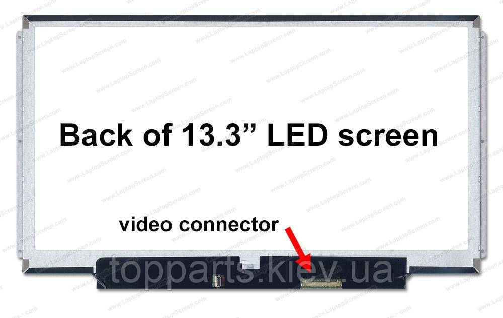 13.3" HD 1366x768, Samsung LTN133AT16, 40 pin (знизу на дод. панелі), матова, slim