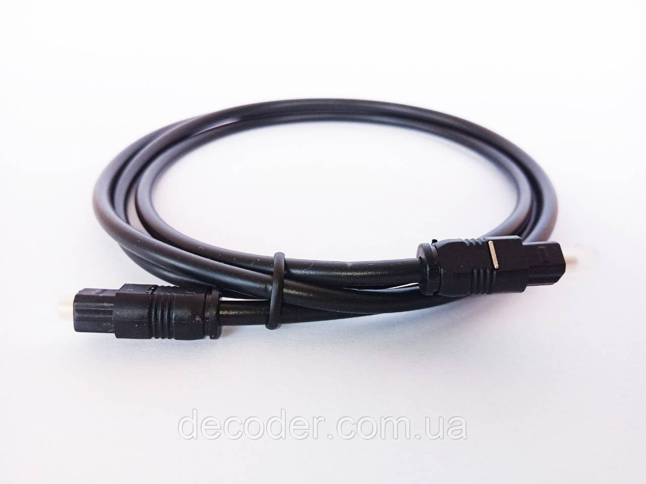 Кабель Волоконно-оптичний оптоволоконний Digital Toslink 1м товщиною 4.0 мм для підключення звукових пристроїв по цифровому SPDIF