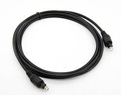 Кабель Волоконно оптичний оптоволоконний Digital Toslink 1.5м товщиною 4.0мм для підключення звукових пристроїв по цифровому SPDIF